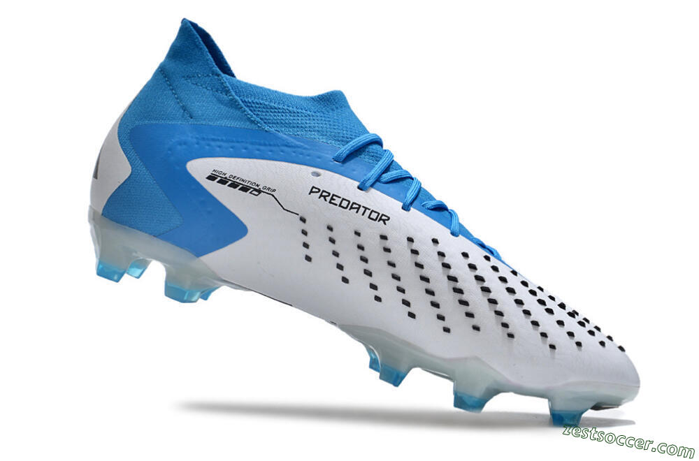 Adidas Predator Accuracy.1 FG High-Tops Soccer Cleats - Blue/Black/White 4