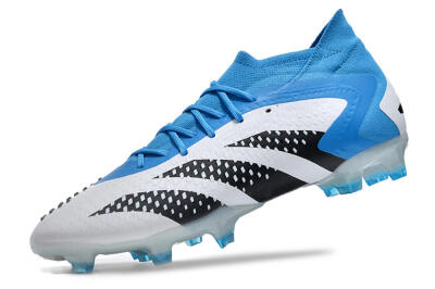 Adidas Predator Accuracy.1 FG High-Tops Soccer Cleats - Blue/Black/White
