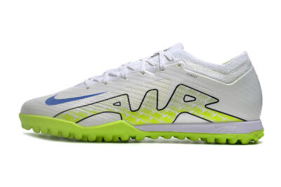 Nike Air Zoom Mercurial Vapor 15 Elite TF Low-Tops Soccer Shoes - White/Blue/Yellow