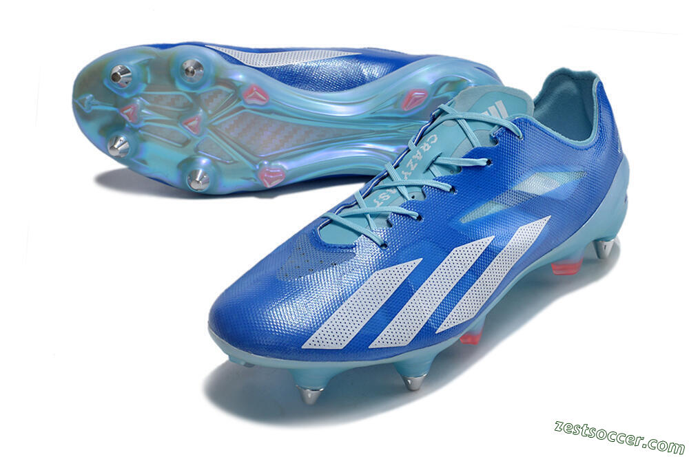 Adidas X Crazyfast.1 SG Low-Tops Soccer Cleats - Blue/White/Red 3