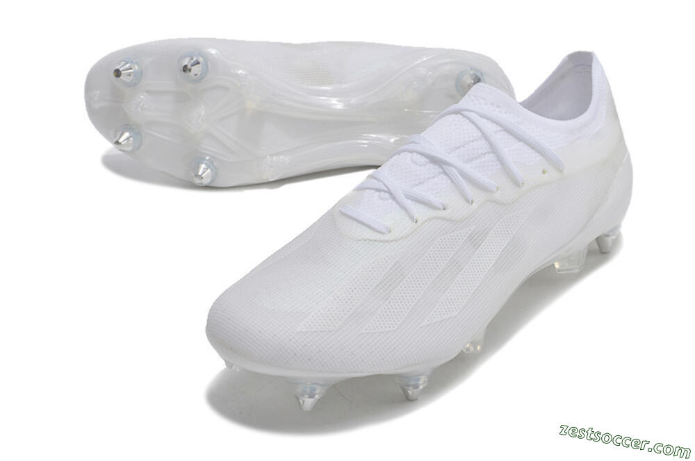 Adidas X Crazyfast.1 SG Low-Tops Soccer Cleats - Whtie/White 3