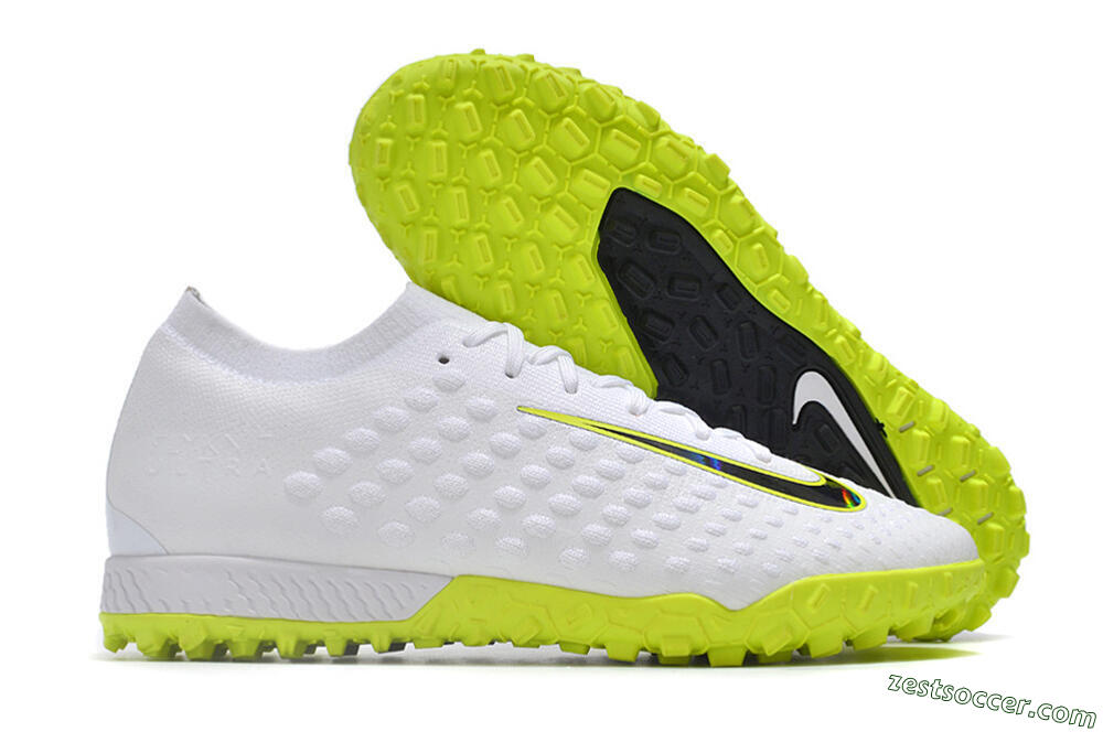 Nike Phantom Ultra Venom TF Low-Tops Soccer Shoes - White/Yellow/Black 0