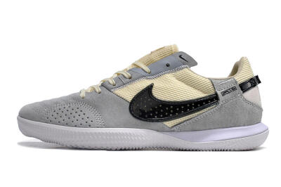 Nike Street Gato IC Low-Tops Soccer Shoes - Grey/Beige/Black/White