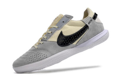 Nike Street Gato IC Low-Tops Soccer Shoes - Grey/Beige/Black/White