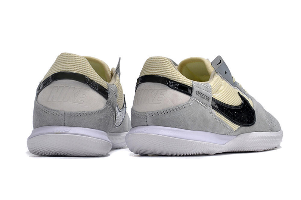 Nike Street Gato IC Low-Tops Soccer Shoes - Grey/Beige/Black/White 6