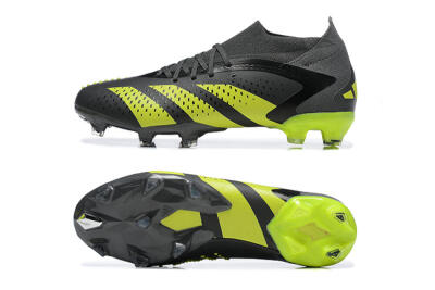 Adidas Predator Accuracy.1 FG High-Tops Soccer Cleats - Black/Yellow