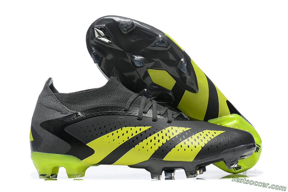 Adidas Predator Accuracy.1 FG High-Tops Soccer Cleats - Black/Yellow 0