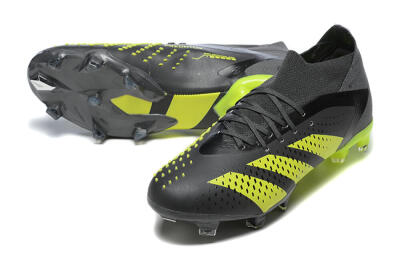 Adidas Predator Accuracy.1 FG High-Tops Soccer Cleats - Black/Yellow