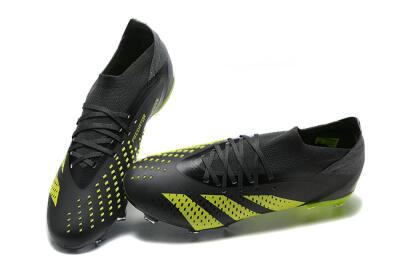 Adidas Predator Accuracy.1 FG High-Tops Soccer Cleats - Black/Yellow