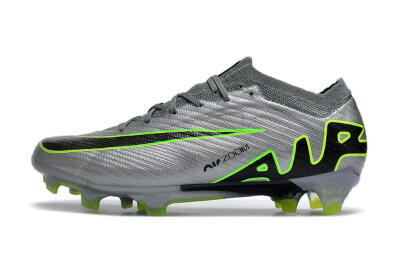 Nike Air Zoom Mercurial Vapor 15 Elite FG Low-Tops Soccer Cleats - Silver/Black/Yellow