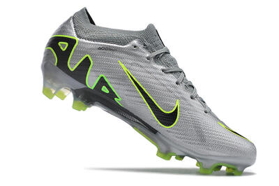 Nike Air Zoom Mercurial Vapor 15 Elite FG Low-Tops Soccer Cleats - Silver/Black/Yellow