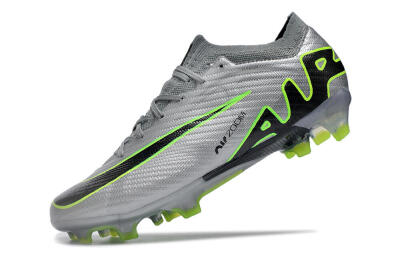 Nike Air Zoom Mercurial Vapor 15 Elite FG Low-Tops Soccer Cleats - Silver/Black/Yellow