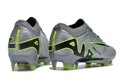 Nike Air Zoom Mercurial Vapor 15 Elite FG Low-Tops Soccer Cleats - Silver/Black/Yellow