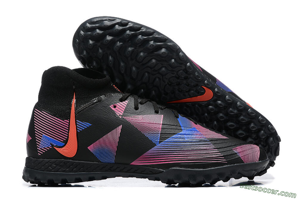 Nike Phantom Luna Elite TF High-Tops Soccer Shoes - Black/Blue/Red/Pink 0