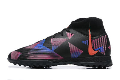 Nike Phantom Luna Elite TF High-Tops Soccer Shoes - Black/Blue/Red/Pink