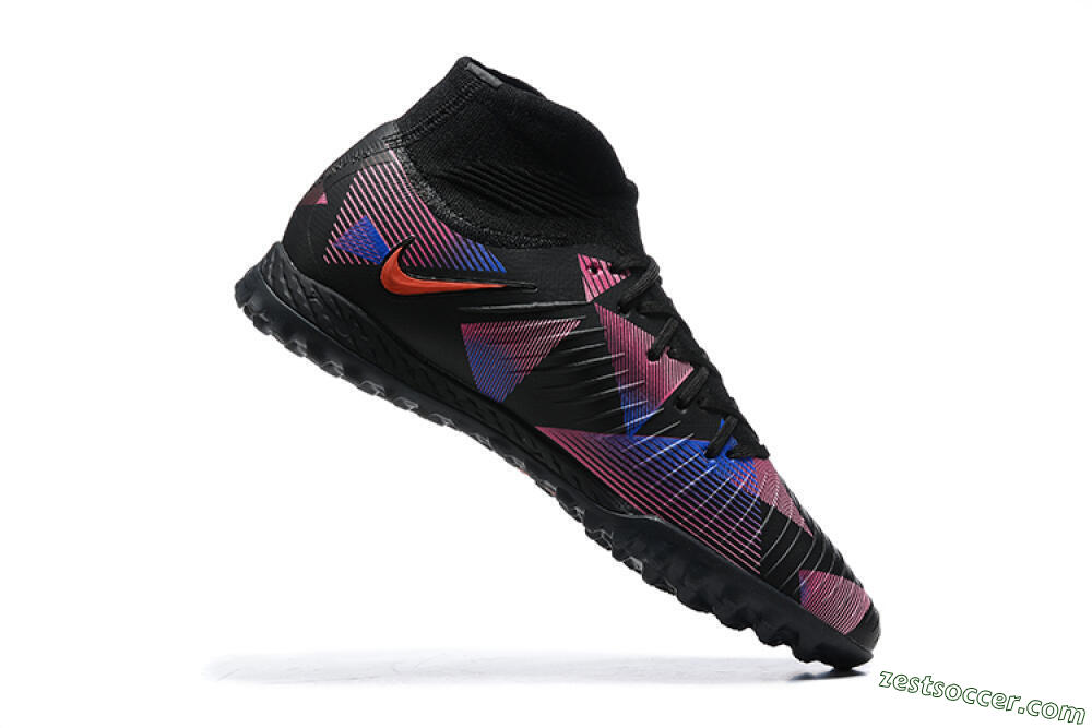 Nike Phantom Luna Elite TF High-Tops Soccer Shoes - Black/Blue/Red/Pink 7