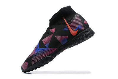 Nike Phantom Luna Elite TF High-Tops Soccer Shoes - Black/Blue/Red/Pink