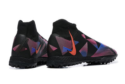 Nike Phantom Luna Elite TF High-Tops Soccer Shoes - Black/Blue/Red/Pink