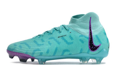 Nike Phantom Luna Elite NU FG High-Tops Soccer Cleats - Jade/Purple/Black