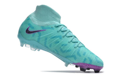 Nike Phantom Luna Elite NU FG High-Tops Soccer Cleats - Jade/Purple/Black