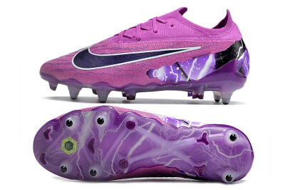 Nike Phantom GX Thunder Elite Link SG Low-Tops Soccer Cleats - Purple/White/Black