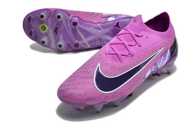 Nike Phantom GX Thunder Elite Link SG Low-Tops Soccer Cleats - Purple/White/Black