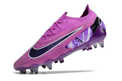 Nike Phantom GX Thunder Elite Link SG Low-Tops Soccer Cleats - Purple/White/Black