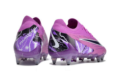 Nike Phantom GX Thunder Elite Link SG Low-Tops Soccer Cleats - Purple/White/Black