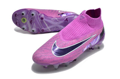 Nike Phantom GX Thunder Elite DF Link SG High-Tops Soccer Cleats - Purple/White/Black