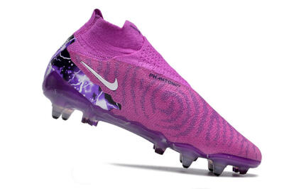 Nike Phantom GX Thunder Elite DF Link SG High-Tops Soccer Cleats - Purple/White/Black