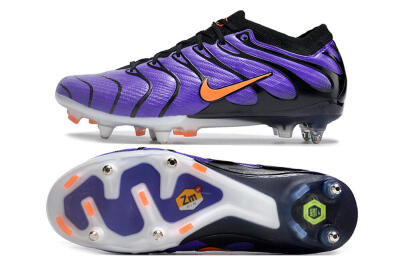 Nike Air Zoom Mercurial Vapor 15 Elite SG Low-Tops Soccer Cleats - Purple/Black/Orange