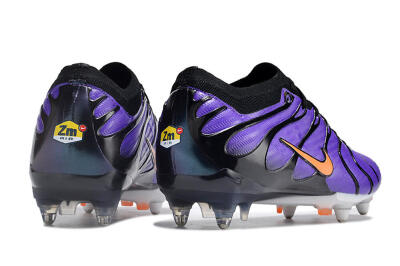 Nike Air Zoom Mercurial Vapor 15 Elite SG Low-Tops Soccer Cleats - Purple/Black/Orange