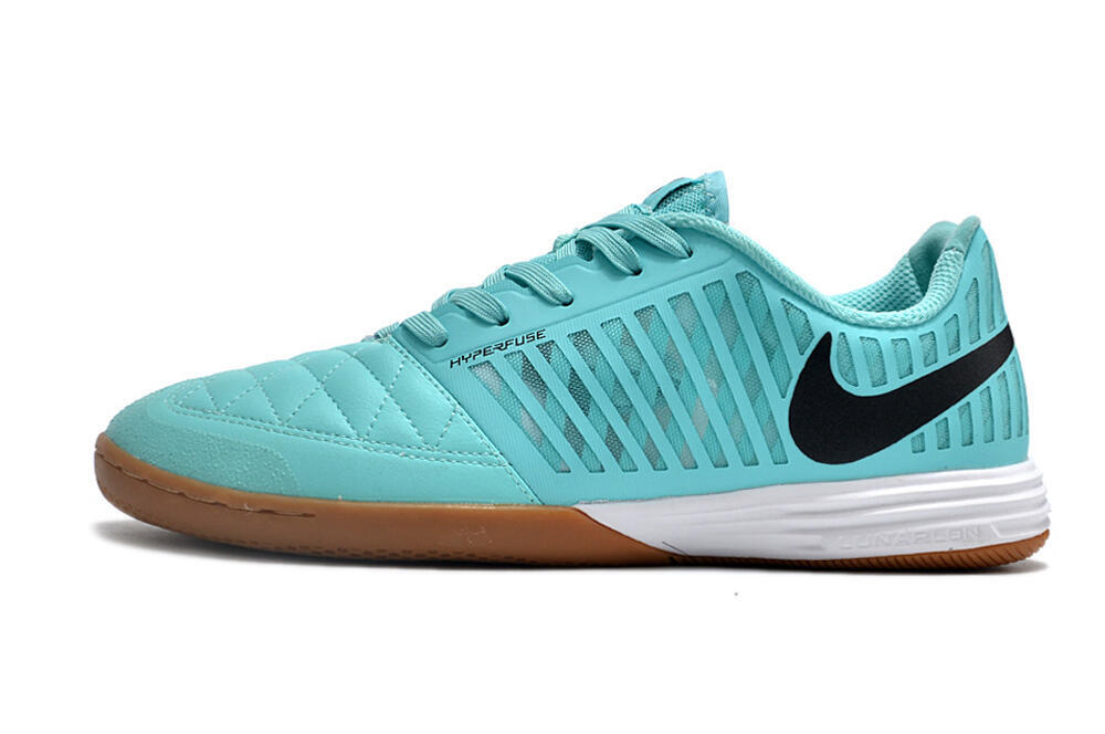 Nike Lunar Gato 2 IC Low-Tops Soccer Shoes - Jade/Black/White 2