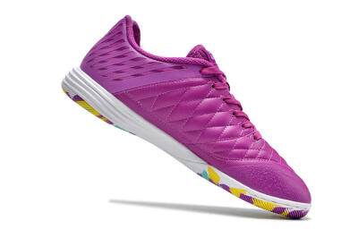 Nike Lunar Gato 2 IC Low-Tops Soccer Shoes - Purple/Black/Rainbow