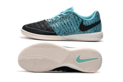 Nike Lunar Gato 2 IC Low-Tops Soccer Shoes - Black/Jade/White
