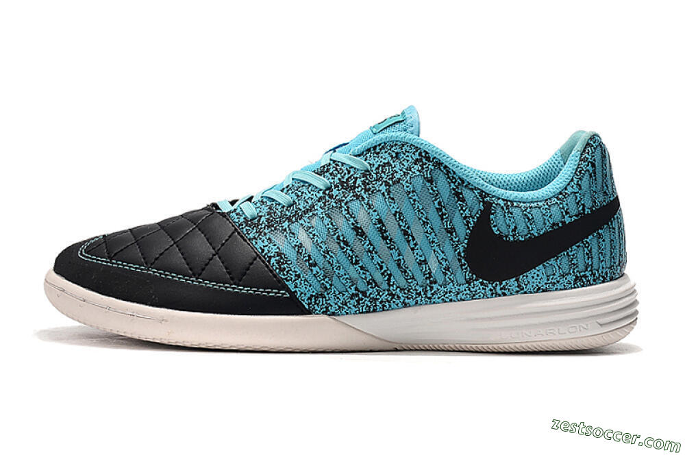 Nike Lunar Gato 2 IC Low-Tops Soccer Shoes - Black/Jade/White 0