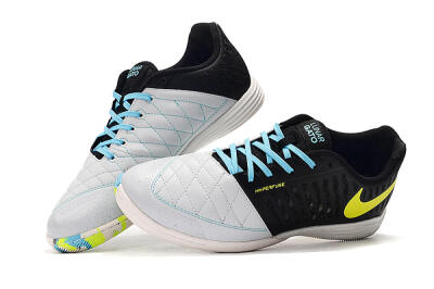 Nike Lunar Gato 2 IC Low-Tops Soccer Shoes - Black/Blue/Yellow