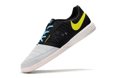 Nike Lunar Gato 2 IC Low-Tops Soccer Shoes - Black/Blue/Yellow
