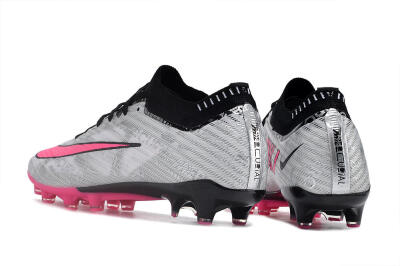 Nike Air Zoom Mercurial Superfly 9 Elite FG Low-Tops Soccer Cleats - Silver/Pink/Black