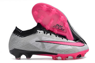 Nike Air Zoom Mercurial Superfly 9 Elite FG Low-Tops Soccer Cleats - Silver/Pink/Black