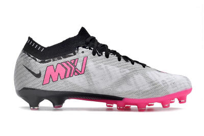 Nike Air Zoom Mercurial Superfly 9 Elite FG Low-Tops Soccer Cleats - Silver/Pink/Black