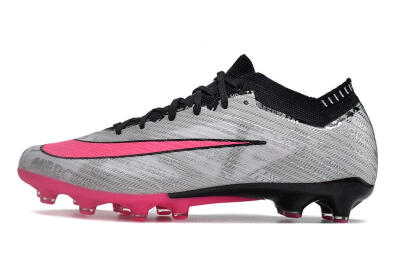 Nike Air Zoom Mercurial Superfly 9 Elite FG Low-Tops Soccer Cleats - Silver/Pink/Black