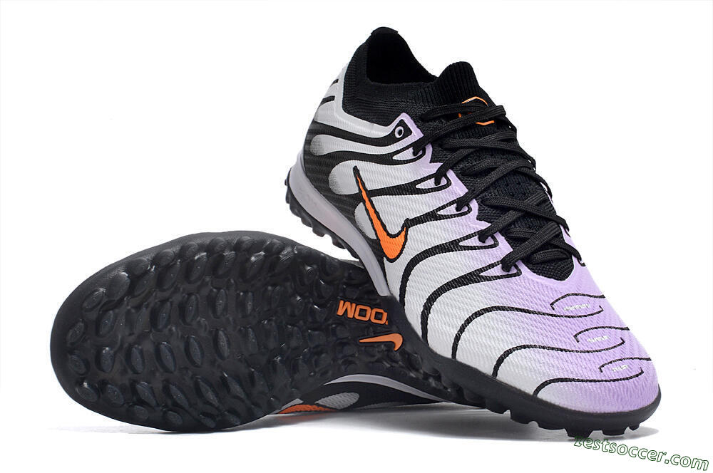 Nike Air Zoom Mercurial Vapor 14 Elite TF Low-Tops Soccer Shoes - Purple/Black/Orange 1