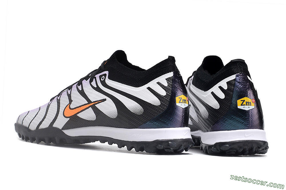 Nike Air Zoom Mercurial Vapor 14 Elite TF Low-Tops Soccer Shoes - Purple/Black/Orange 4