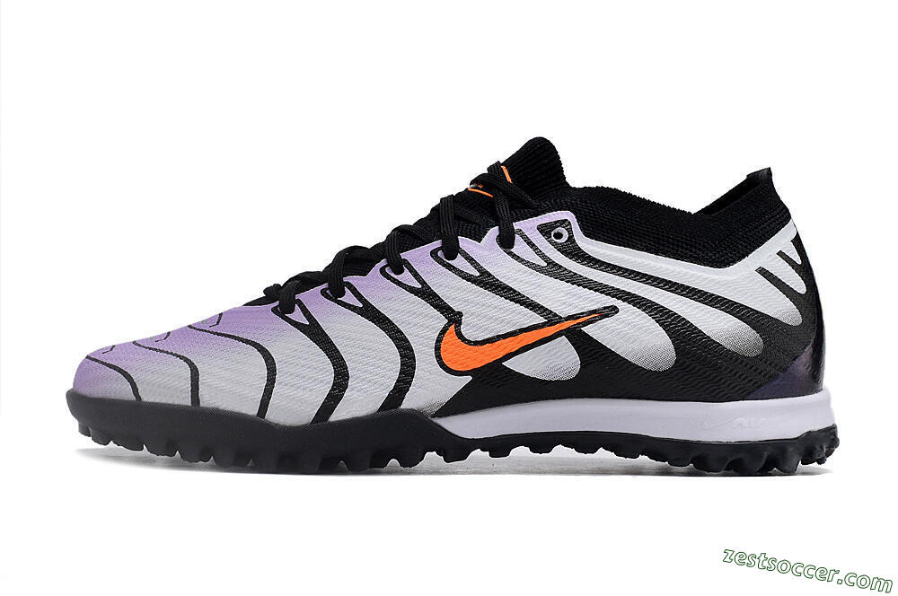 Nike Air Zoom Mercurial Vapor 14 Elite TF Low-Tops Soccer Shoes - Purple/Black/Orange 2