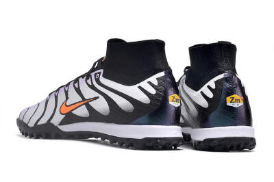 Nike Air Zoom Mercurial Superfly 9 Elite TF High-Tops Soccer Shoes - Purple/Black/Orange
