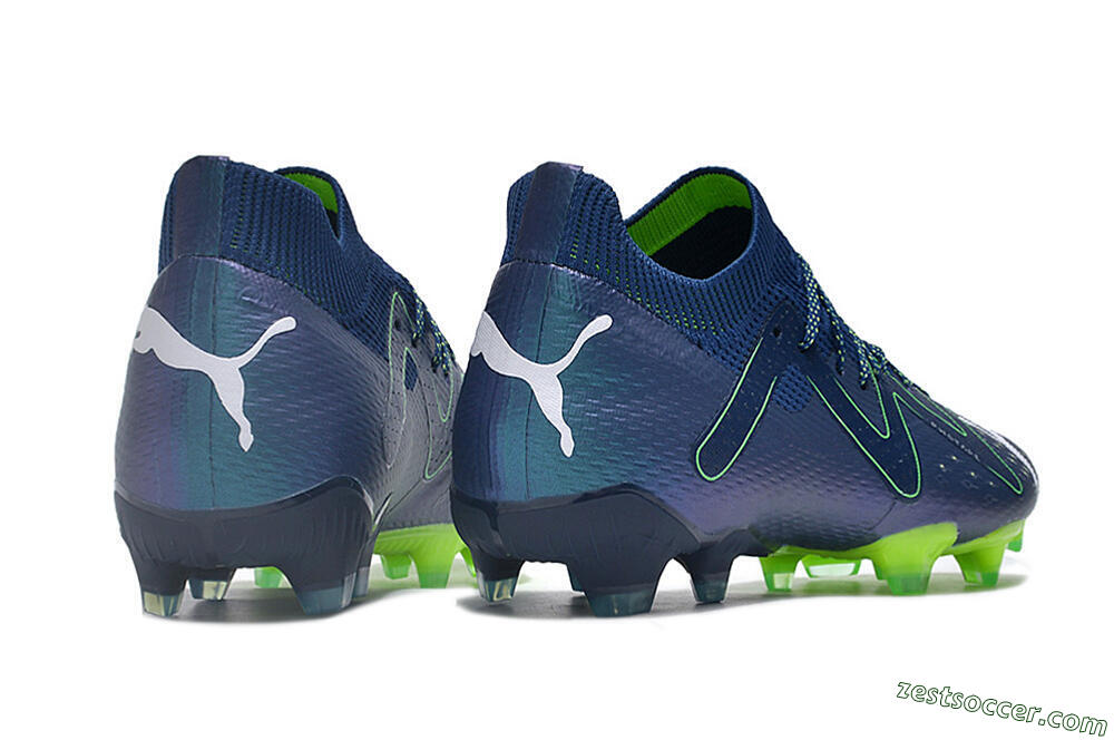 Puma Future Ultimate FG Low-Tops Soccer Cleats - Blue/Black/Yellow 6