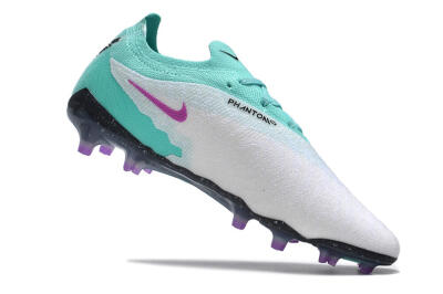Nike Phantom GX Elite FG Low-Tops Soccer Cleats - Silver/Blue/Purple/Black