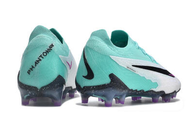 Nike Phantom GX Elite FG Low-Tops Soccer Cleats - Silver/Blue/Purple/Black