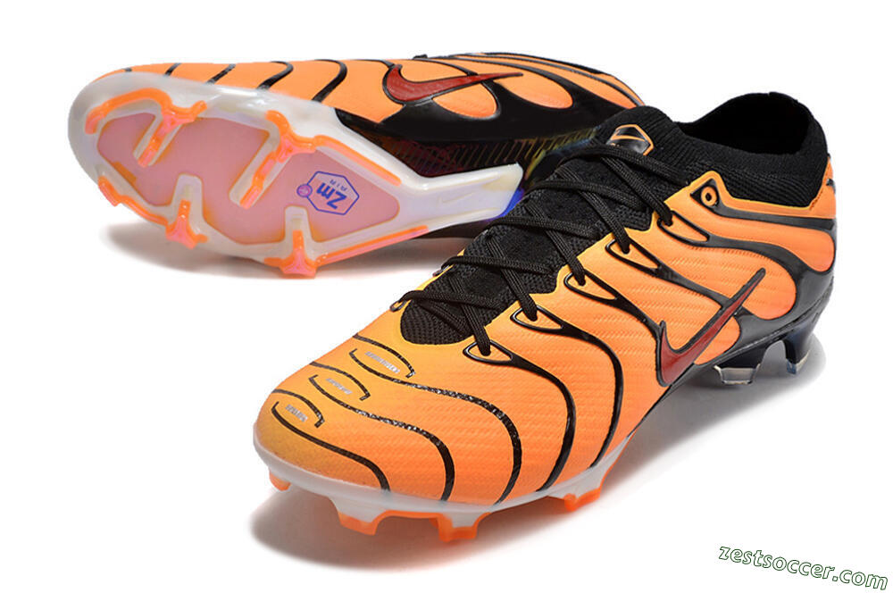 Nike Air Zoom Mercurial Vapor 15 Elite FG Low-Tops Soccer Cleats - Orange/Black/Red 3